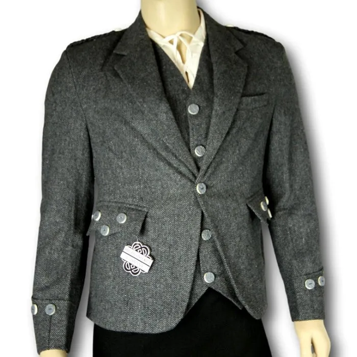 Heavyweight Tweed Jacket Scottish Wear for Kilts