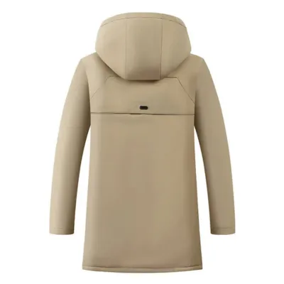 Herrkla - Parka Winterjas Heren – Gevoerd met Capuchon en Waterdichte Stof