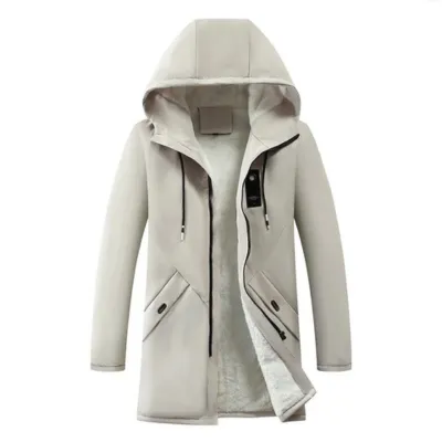 Herrkla - Parka Winterjas Heren – Gevoerd met Capuchon en Waterdichte Stof