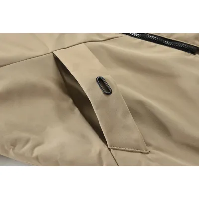 Herrkla - Parka Winterjas Heren – Gevoerd met Capuchon en Waterdichte Stof