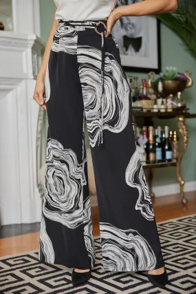 High Waist Print Fashion Pants