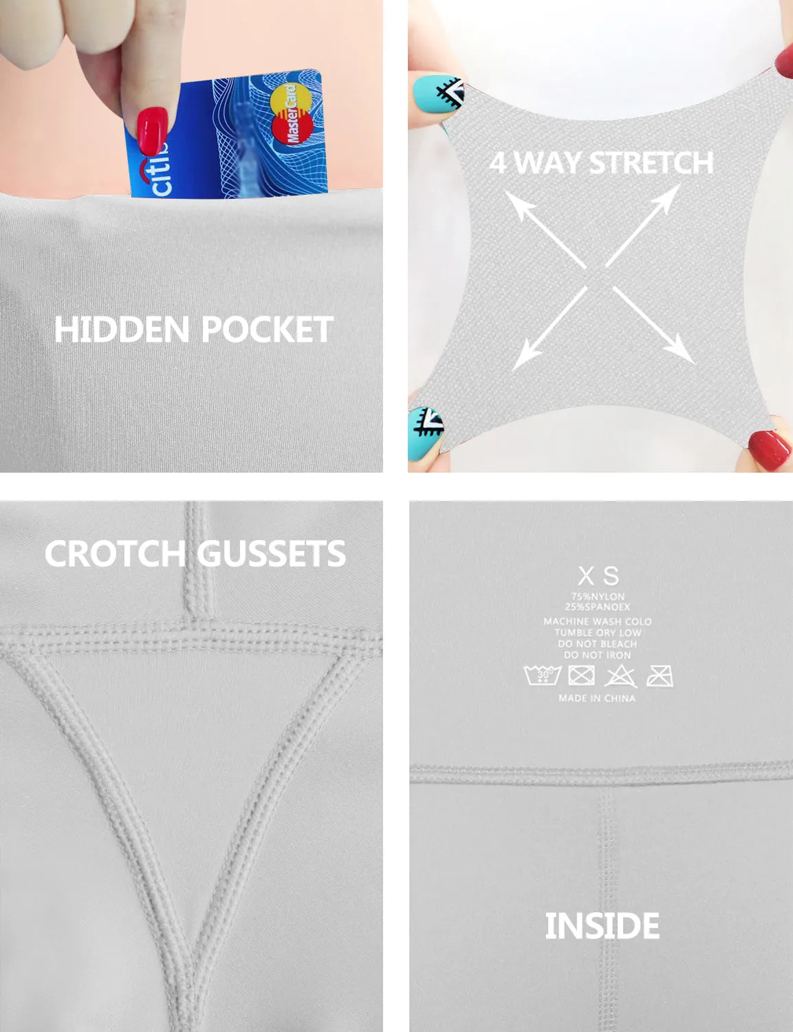 High Waist Side Pockets Jogging Pants lightgray_Jogging