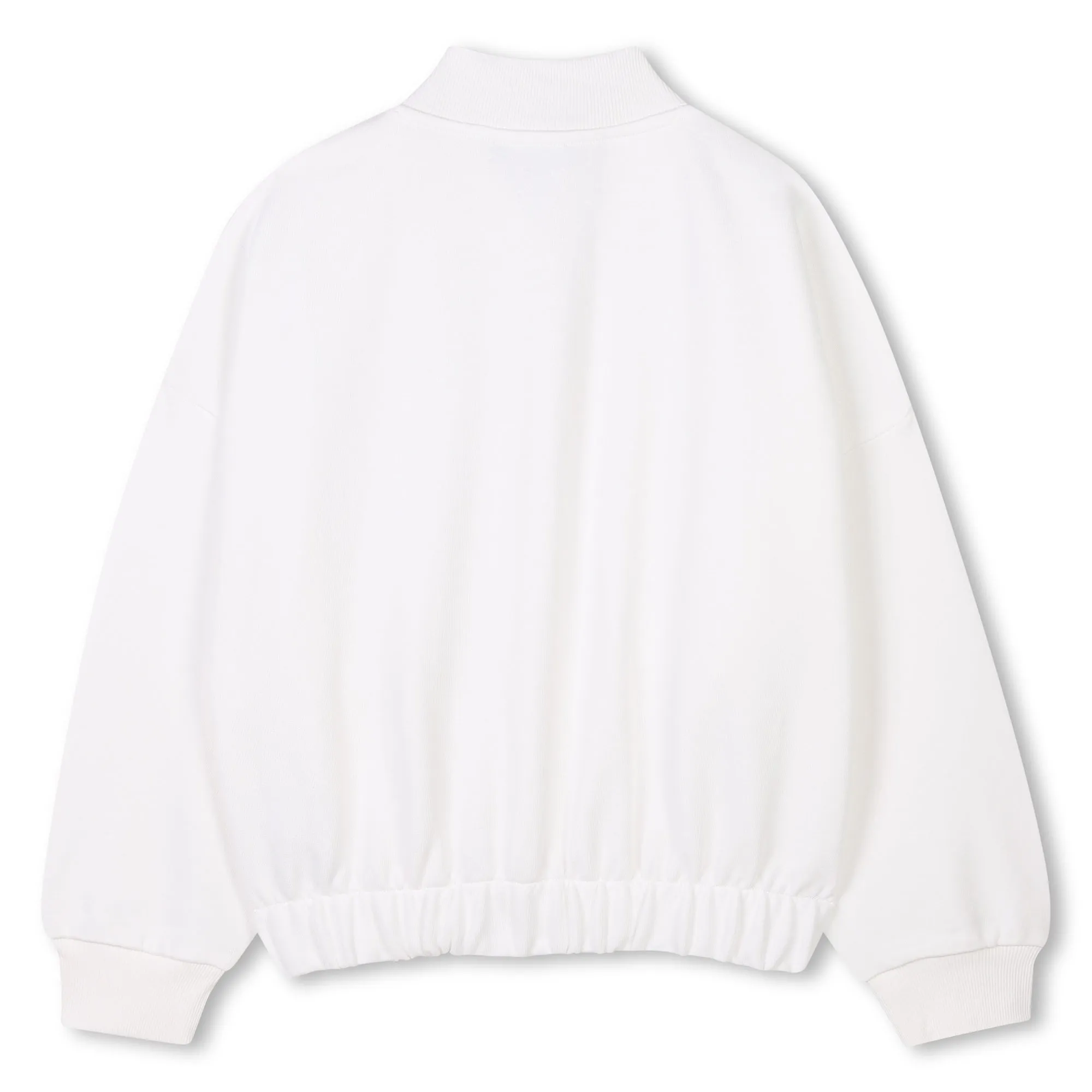 jacket knit logo bomber - off white-117