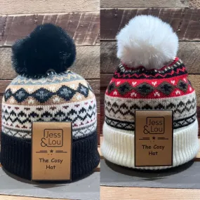 Jess & Lou - Unisex Nordic Cosy Bobble Hat