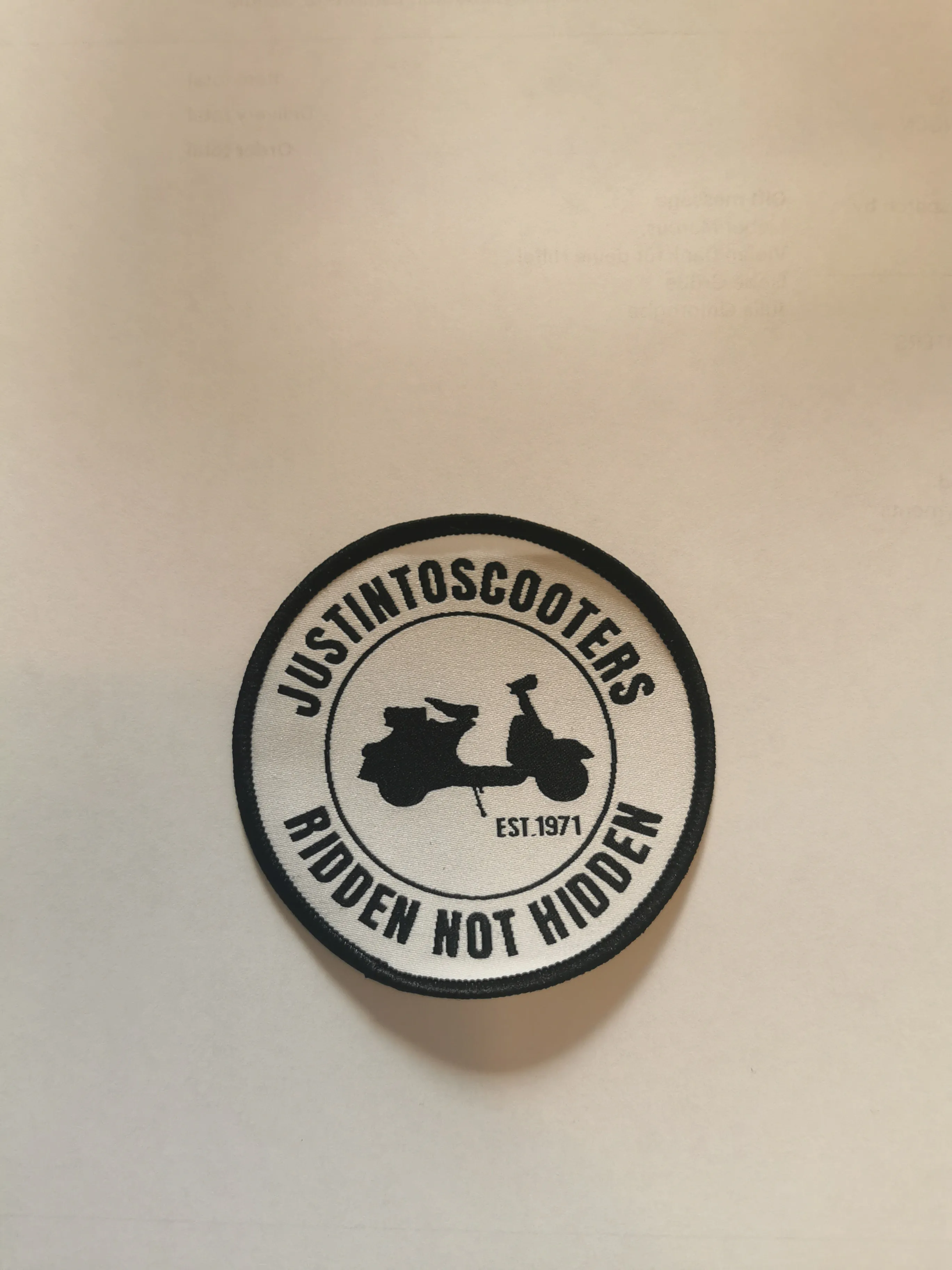 JUSTINTOSCOOTERS LOGO PATCHES