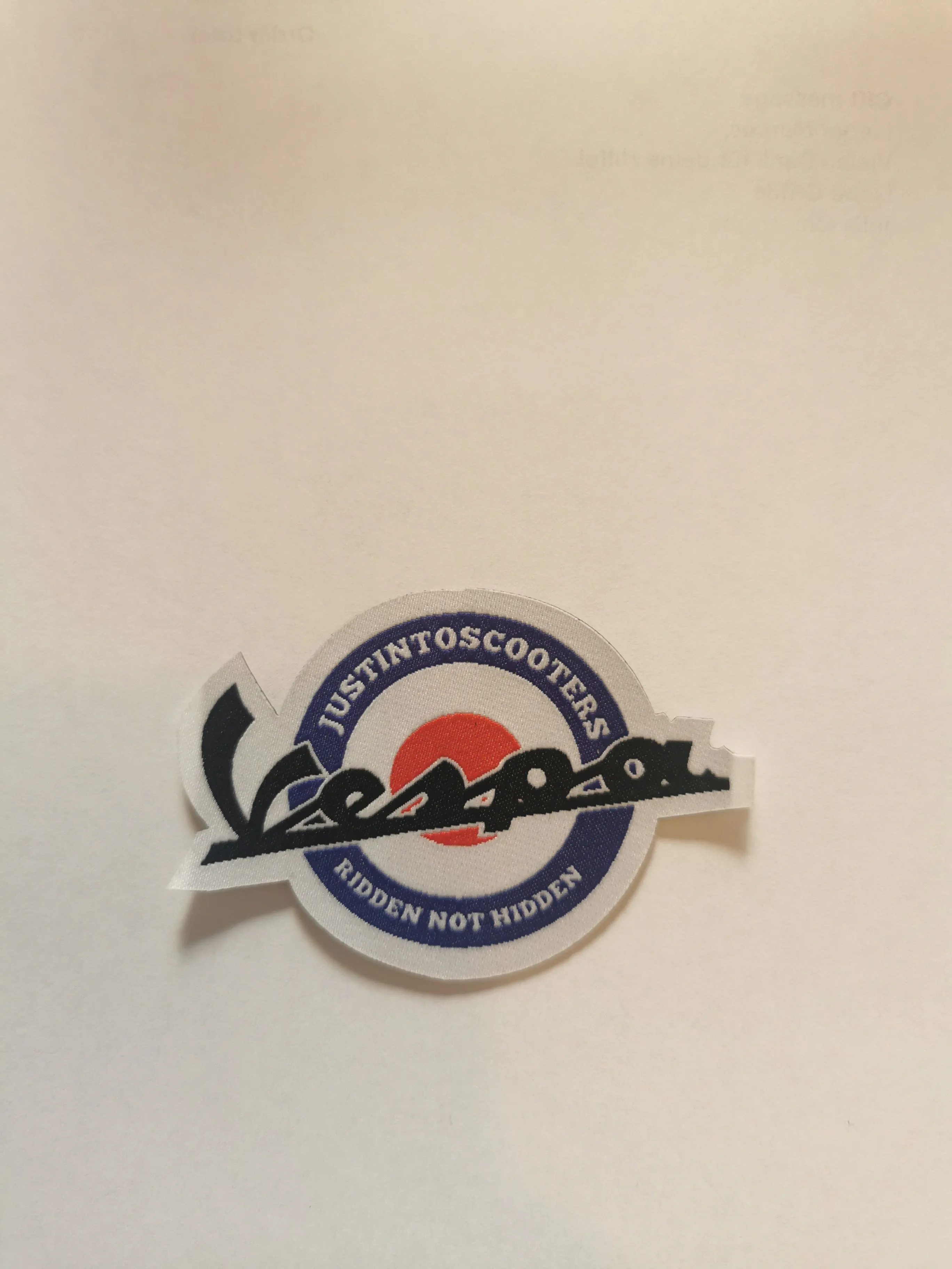JUSTINTOSCOOTERS LOGO PATCHES