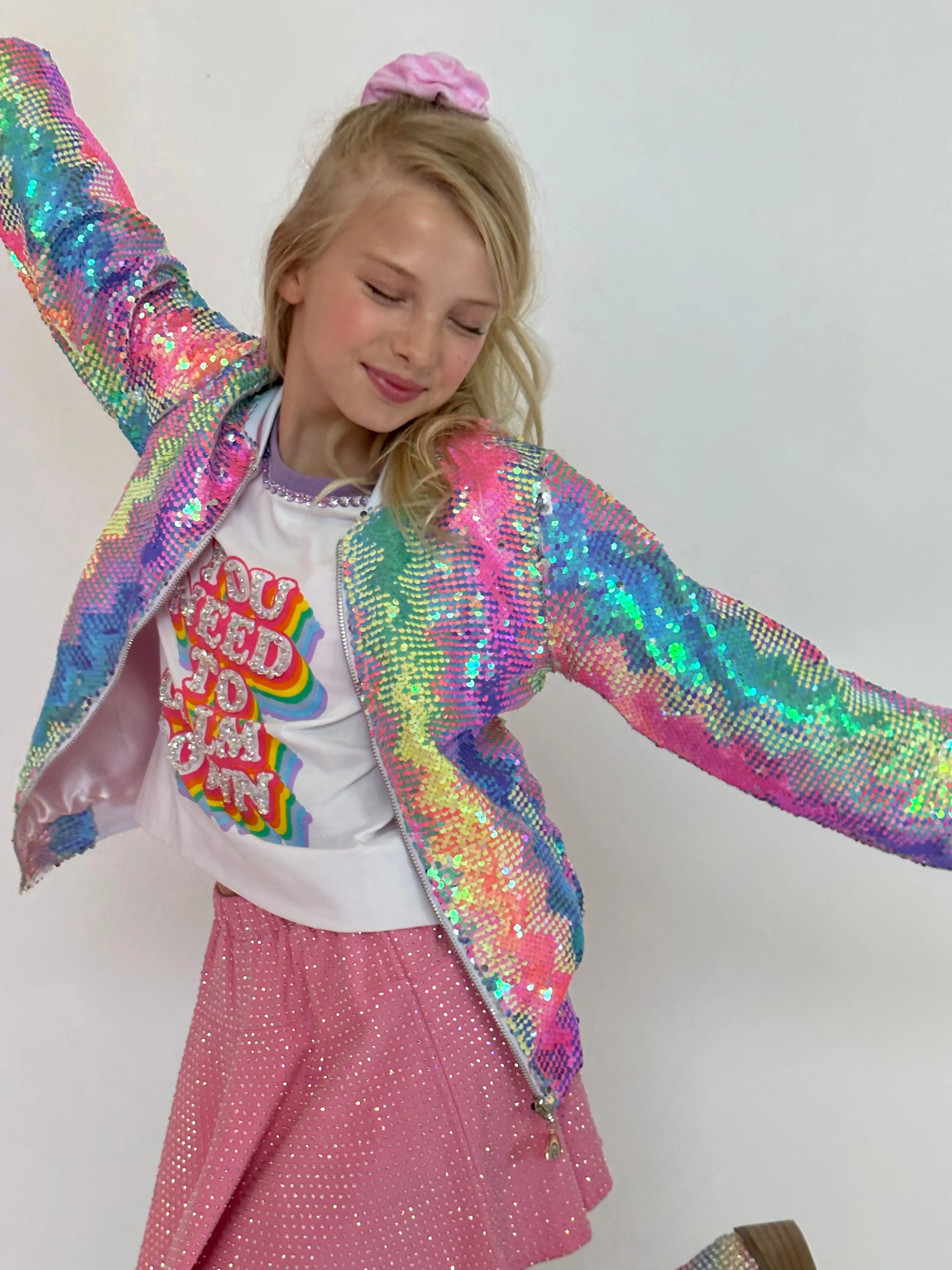 Kaleidoscope Sequin Bomber