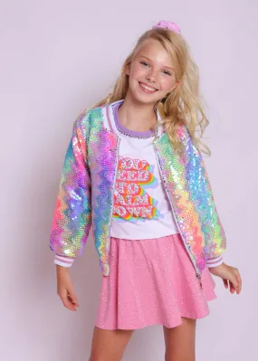 Kaleidoscope Sequin Bomber