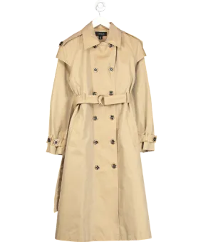 Karen Millen Beige Tailored Double Breasted Trench Coat UK 6