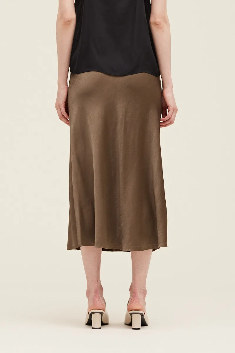Kemar Satin Slip Skirt