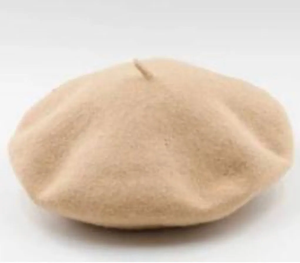 KNIT BERET - CARAMEL