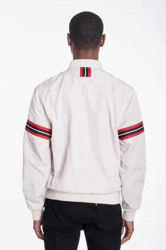 Luxury Woven Taped Bomber Jacket