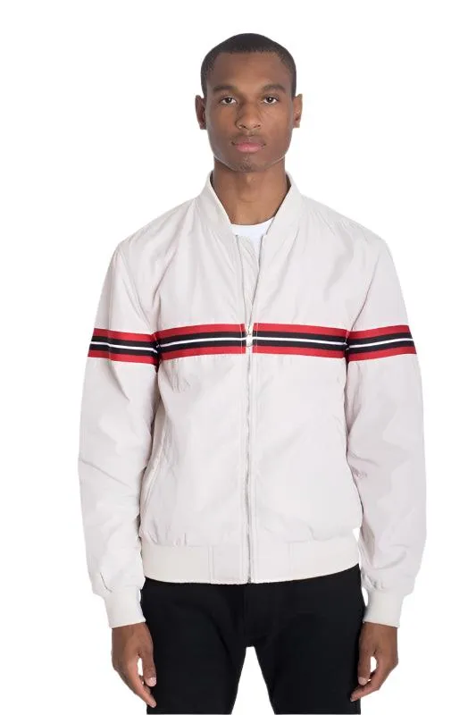 Luxury Woven Taped Bomber Jacket