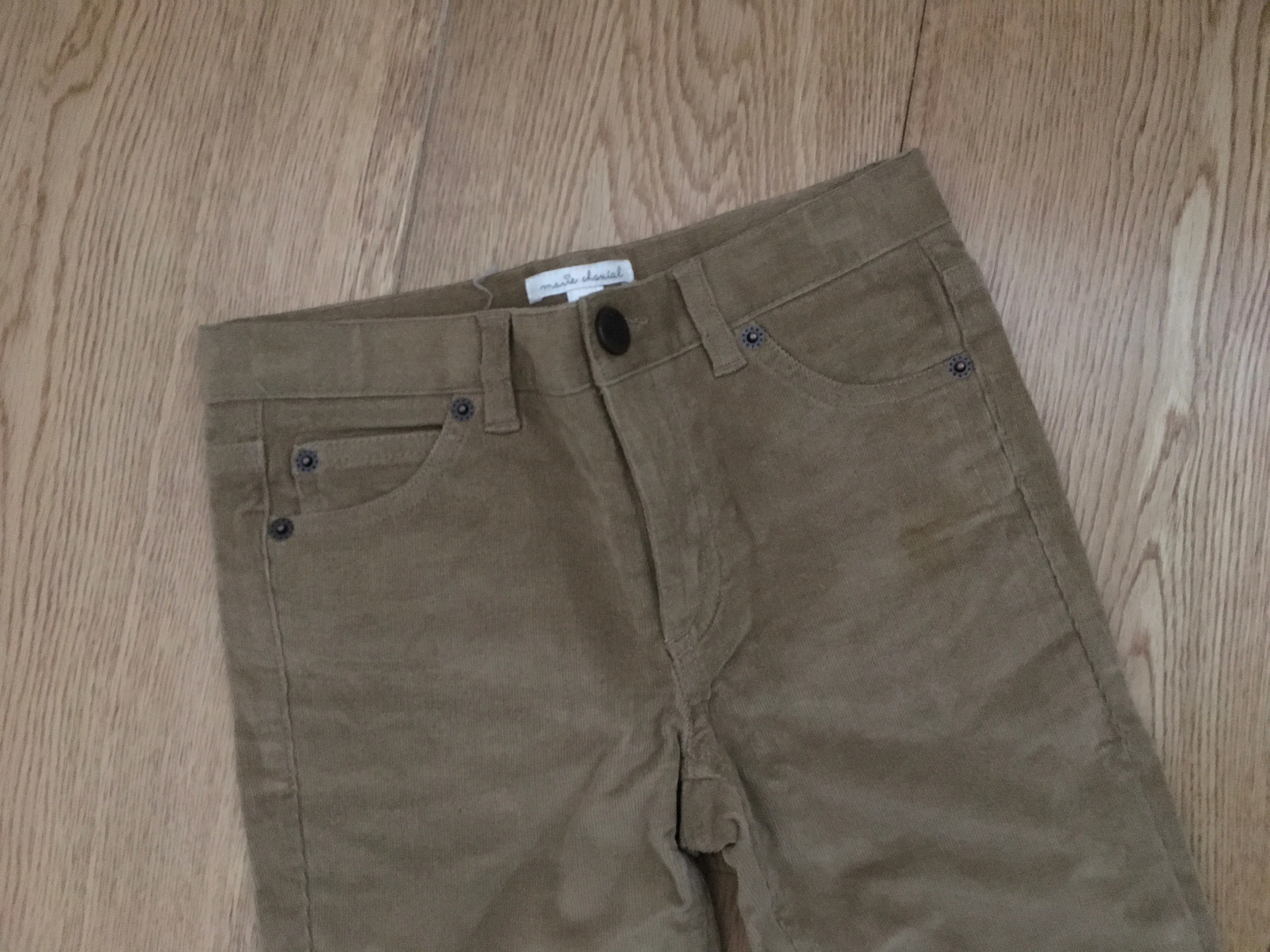 Marie Chantal BOYS' BEIGE CORDUROY CORD TROUSERS PANTS 8 Years old children