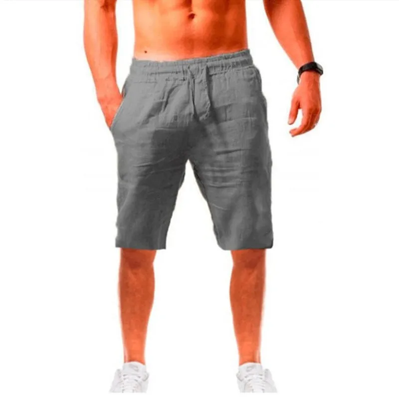 Men's Cotton Linen Summer Shorts