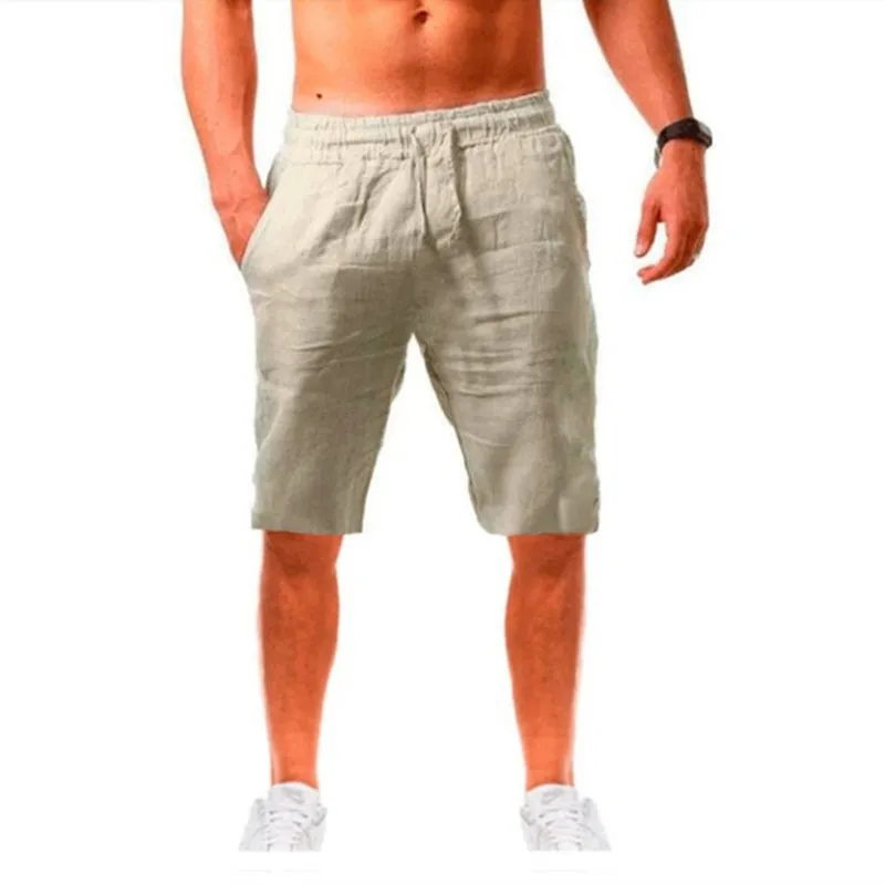 Men's Cotton Linen Summer Shorts