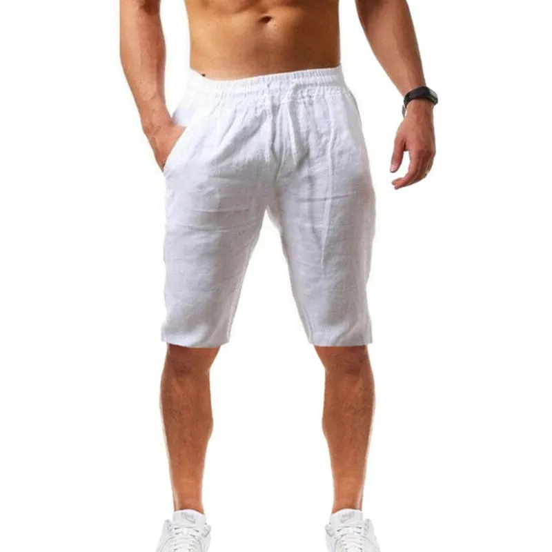 Men's Cotton Linen Summer Shorts