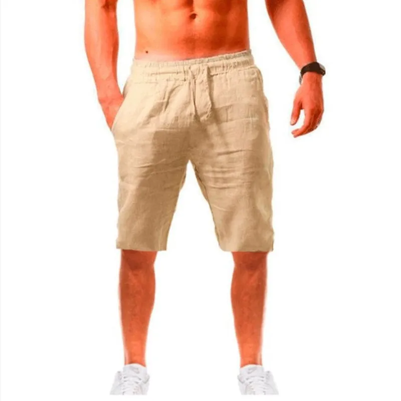 Men's Cotton Linen Summer Shorts