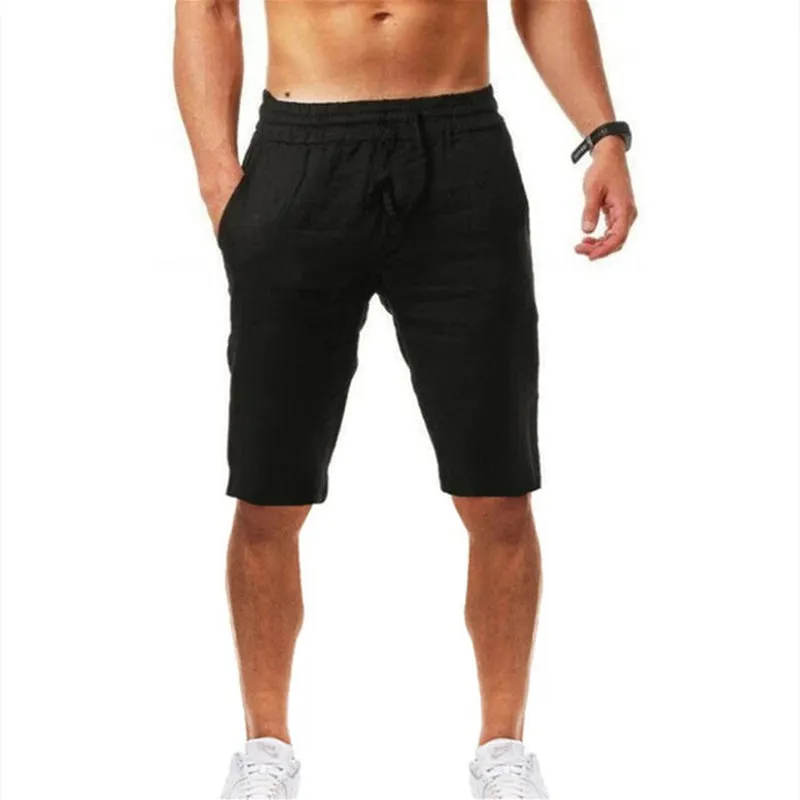 Men's Cotton Linen Summer Shorts