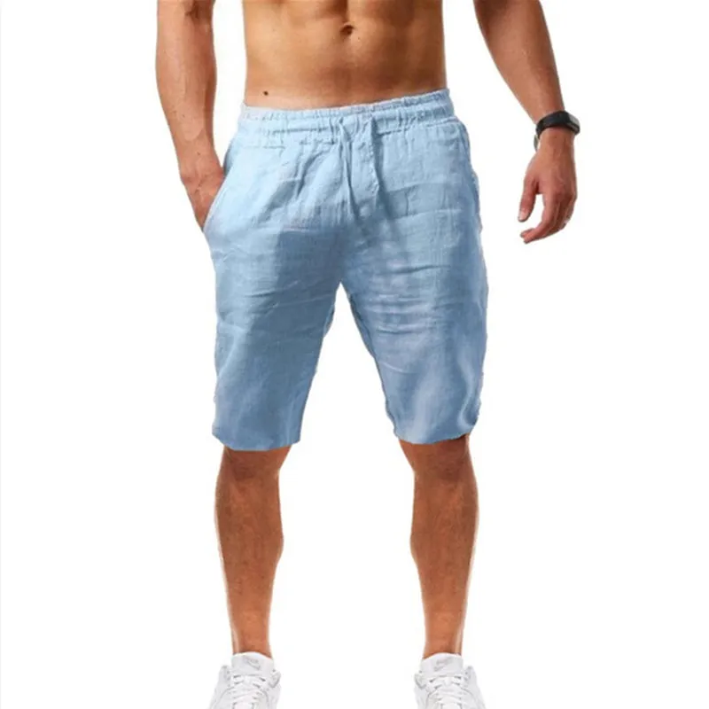 Men's Cotton Linen Summer Shorts