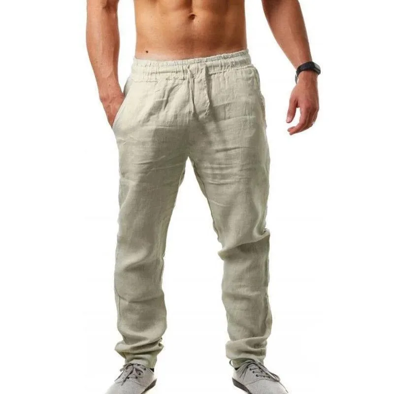 Men's Cotton Linen Summer Shorts