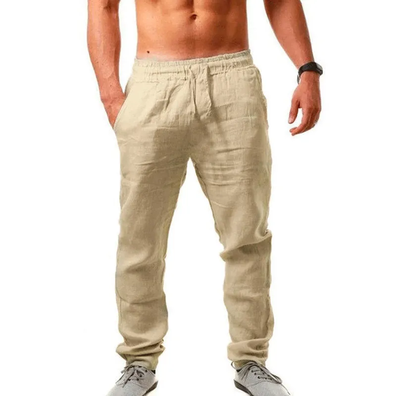 Men's Cotton Linen Summer Shorts