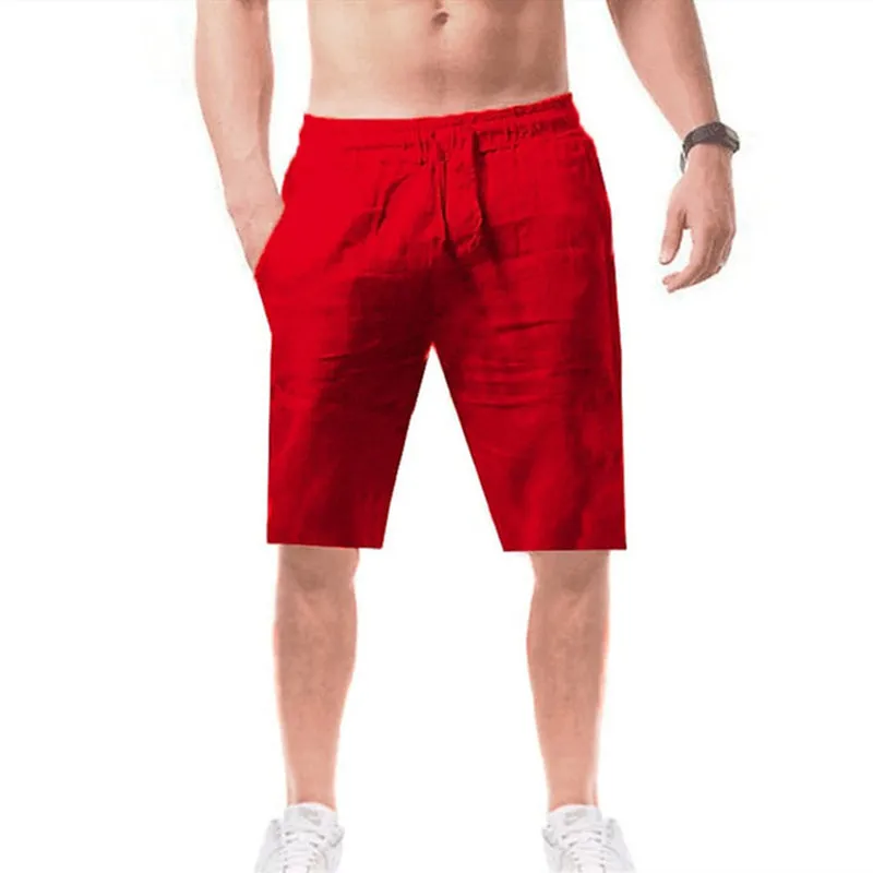 Men's Cotton Linen Summer Shorts