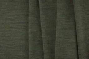 Midweight Olive Brown Wool Jersey Double-Knit