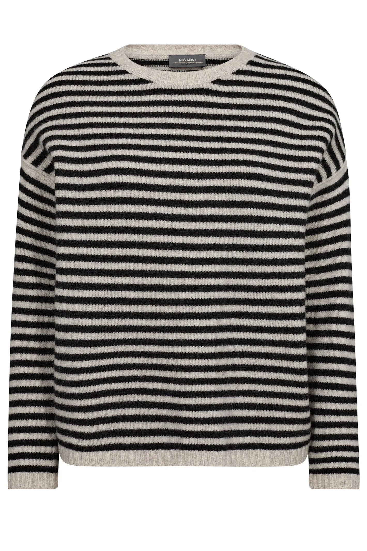 Mos Mosh 165860 Black Khai Stripe Knit Jumper