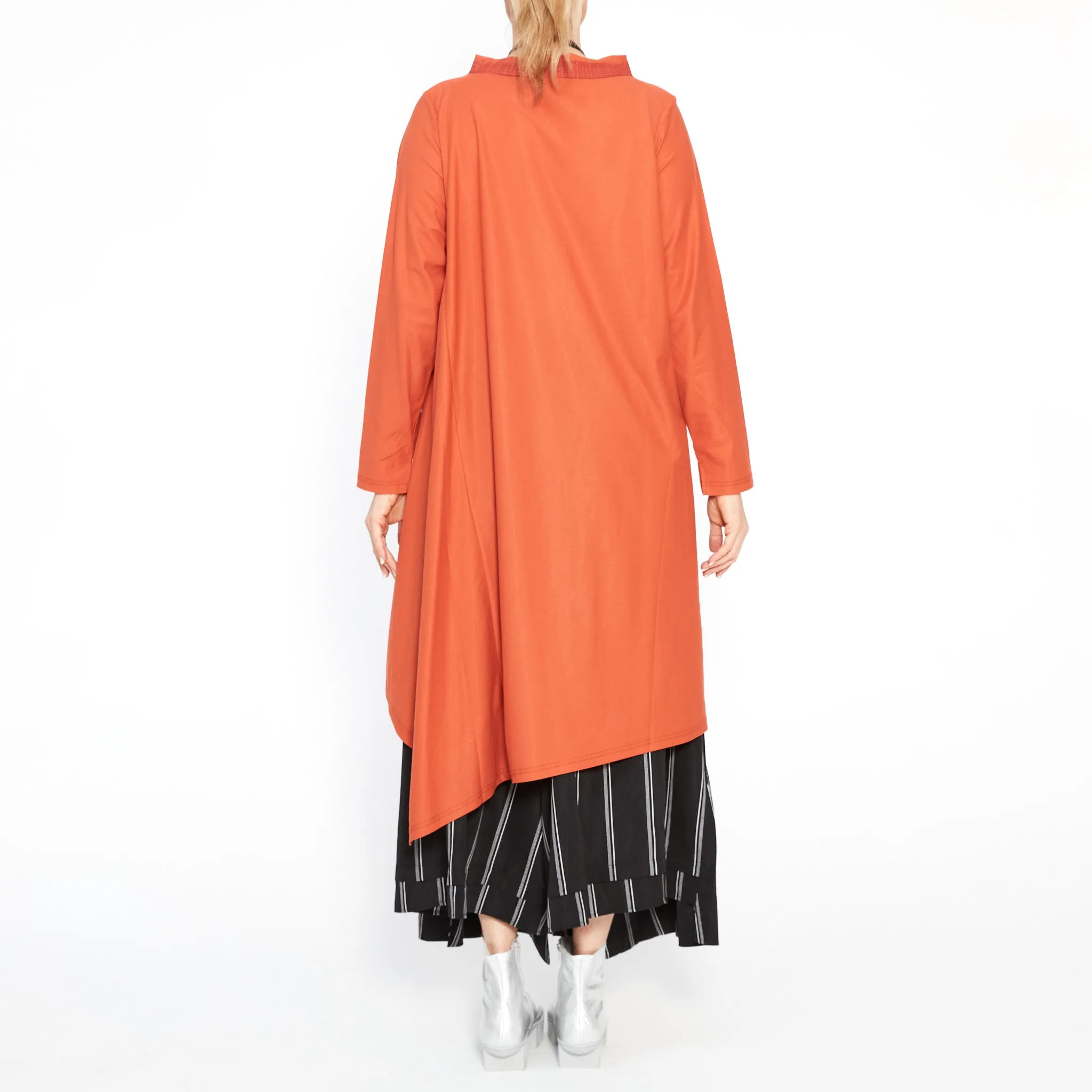 MU241000 Assym Tunic in Orange