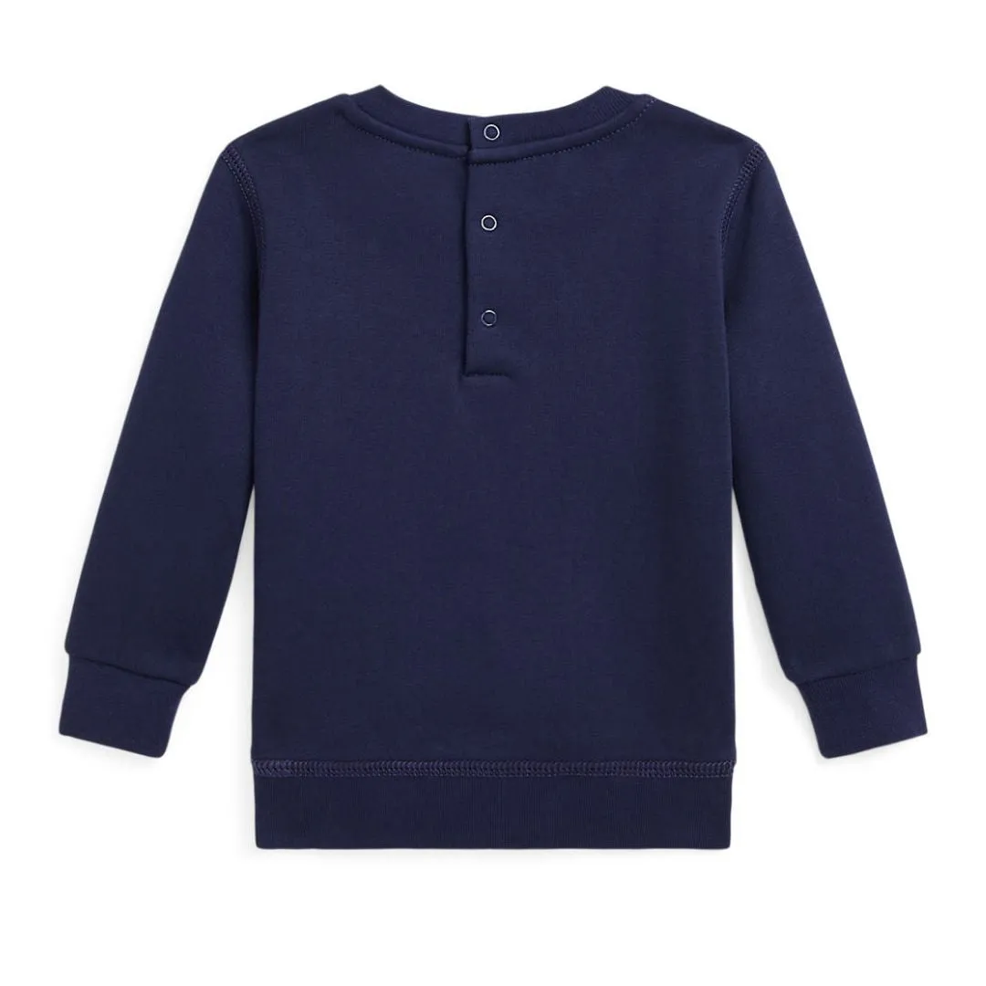 Navy Bear Baby Sweat Top