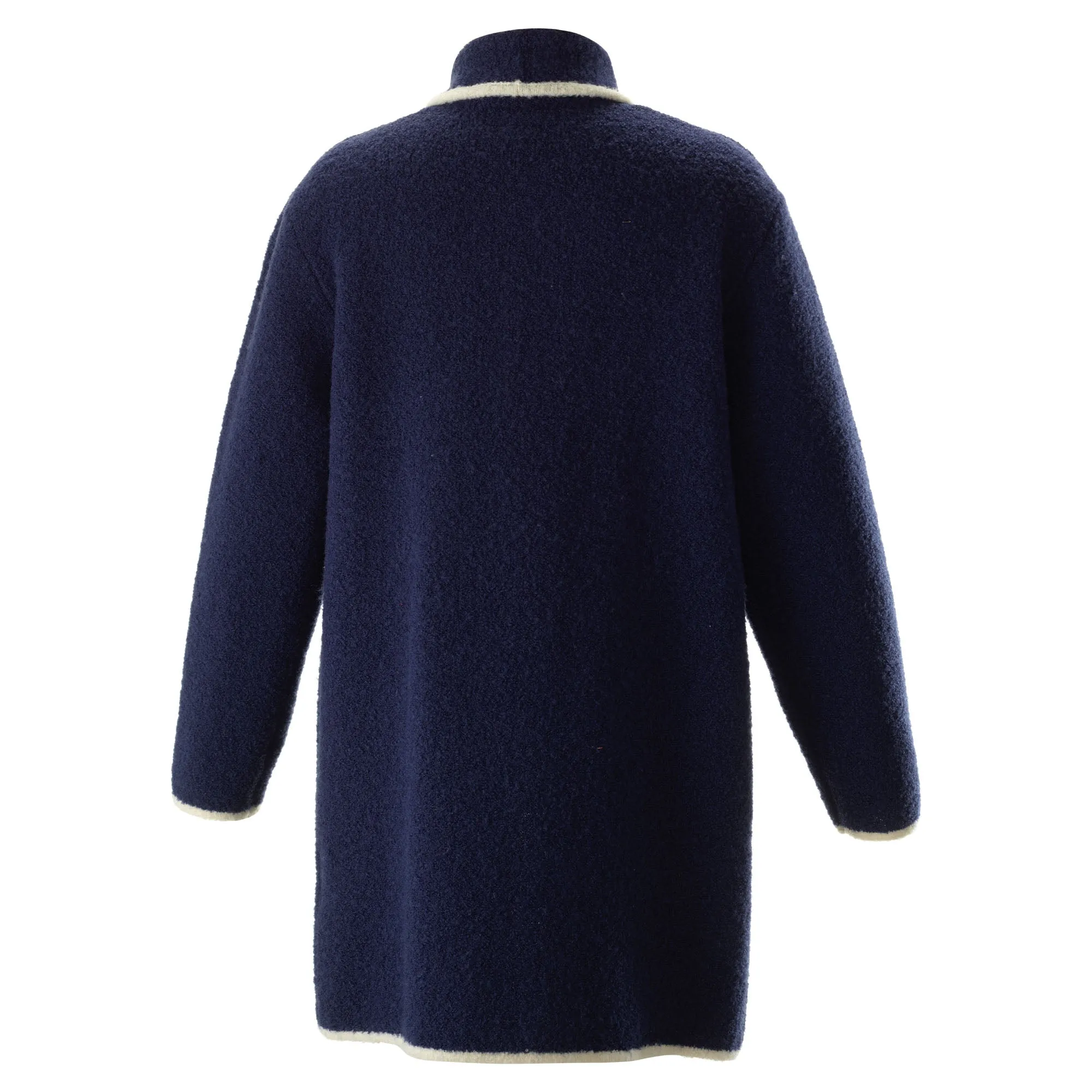 Navy Long Knit Cardigan