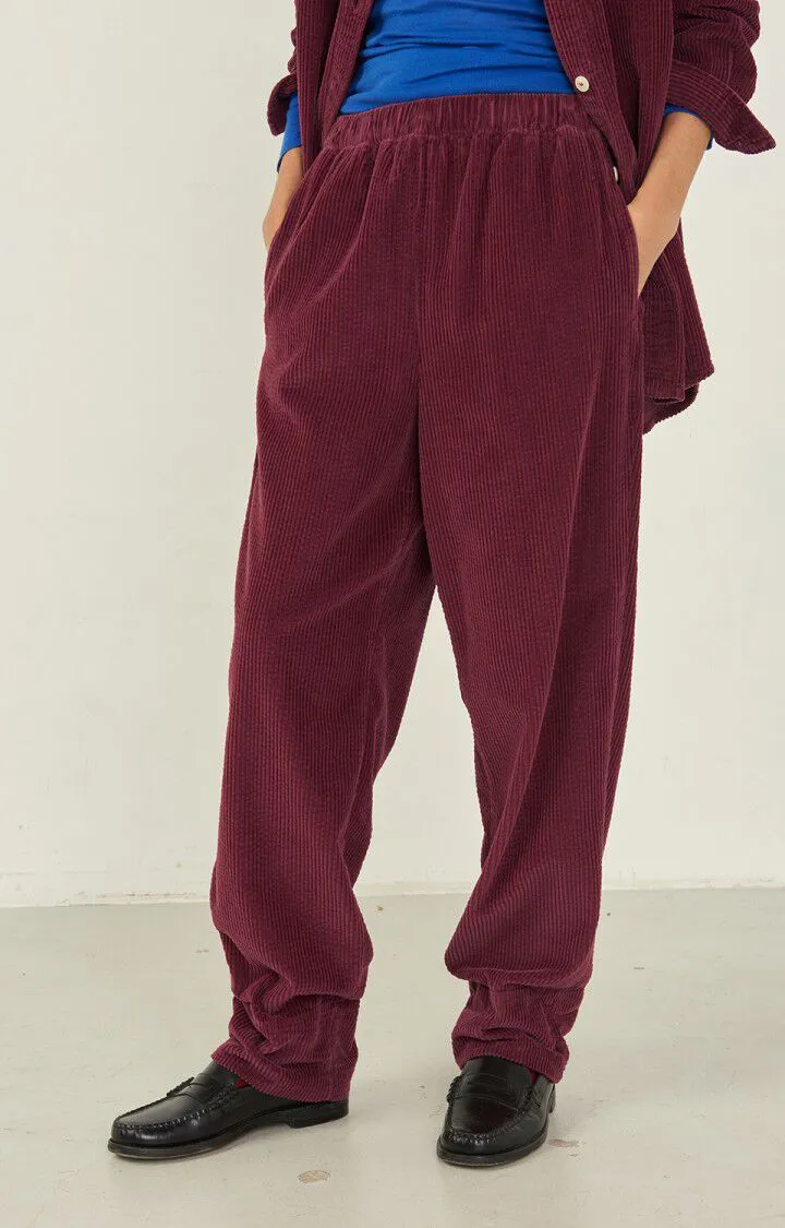Padow Womens Trousers - Wine Lies