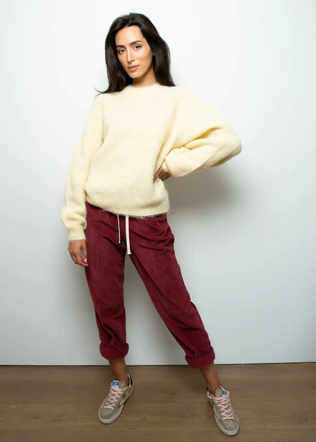 Padow Womens Trousers - Wine Lies