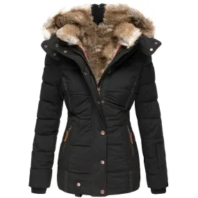 Parka met bontgevoerde capuchon