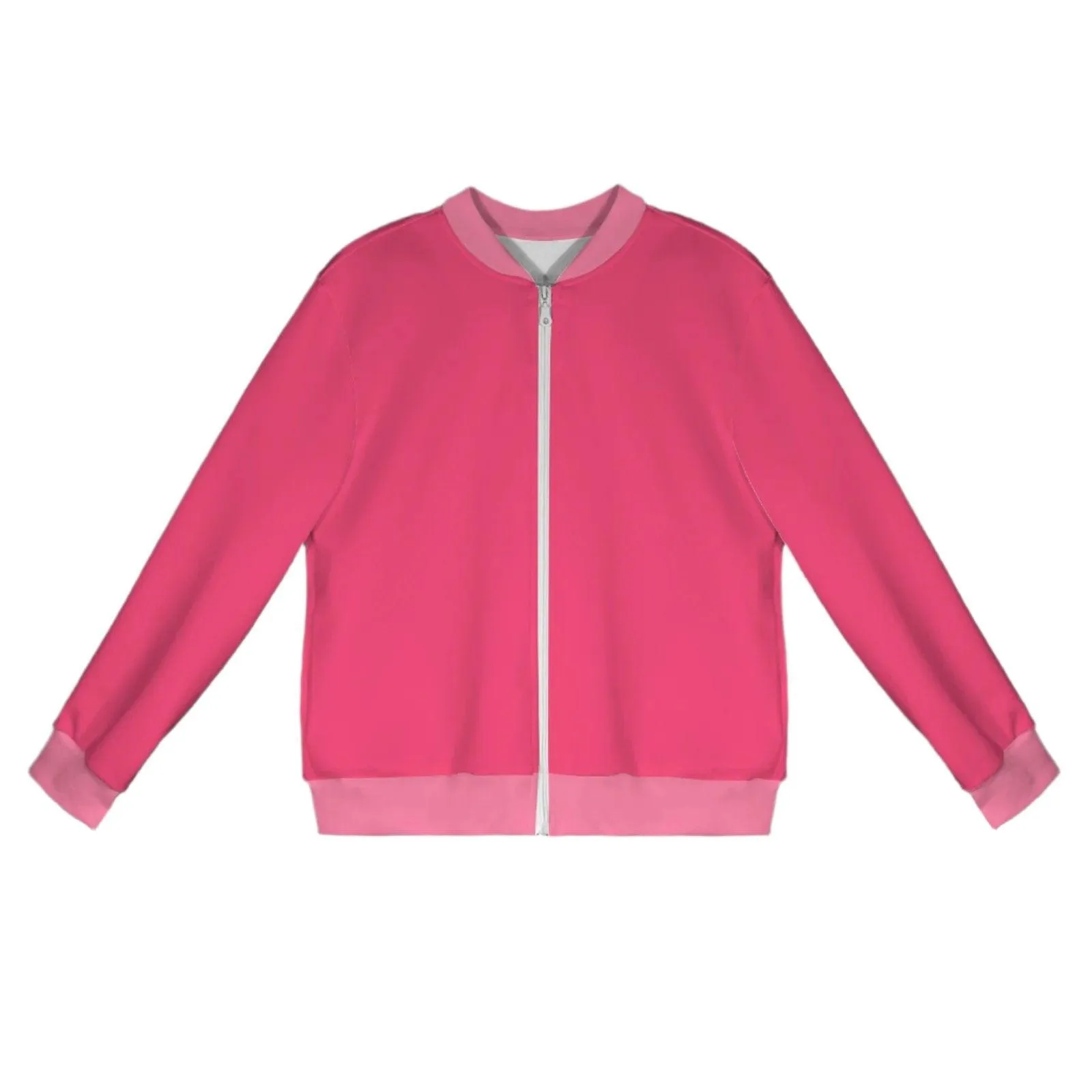 Perl Red Casual Lightweight Bomber Jacket
