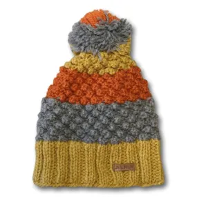 Popcorn Knit Stripe Toque