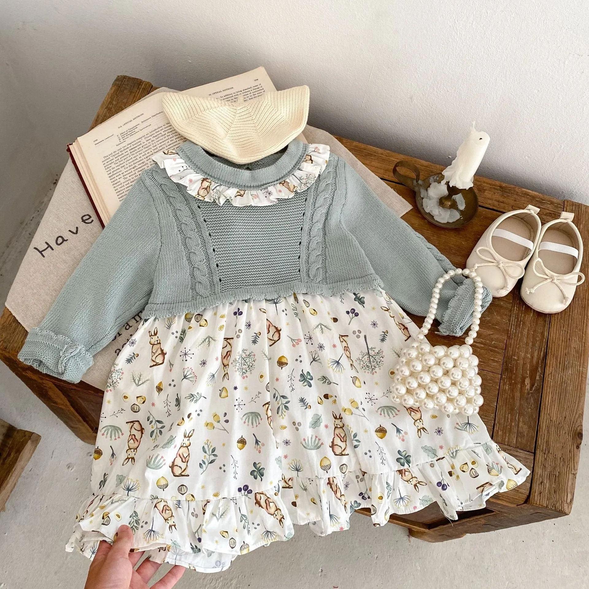 "Amelia" Bunny Knit - Dress