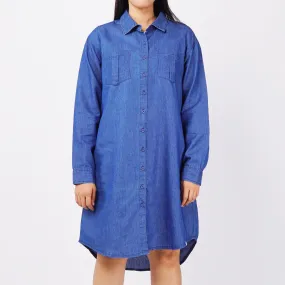 RRJ Basic Woven Dress Ladies Loose Fitting 145071 (Navy)