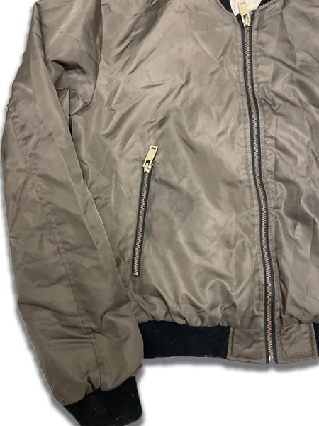 Rubynee Vintage khaki green bomber jacket size S