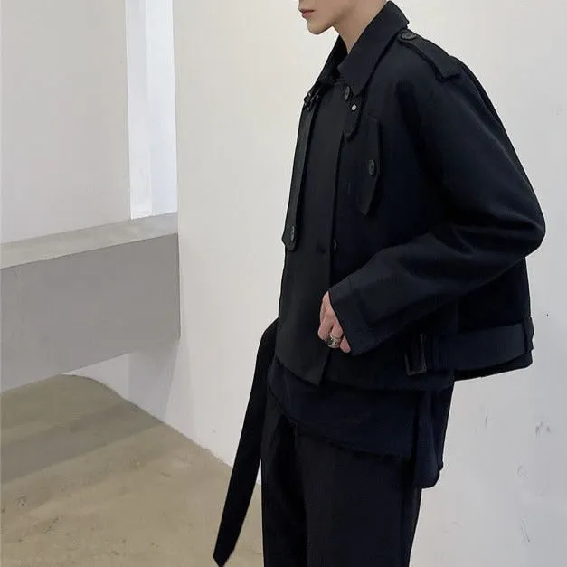 Short Crossover Trench Coat