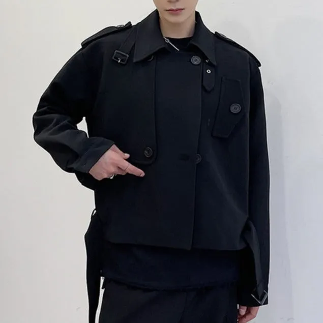 Short Crossover Trench Coat