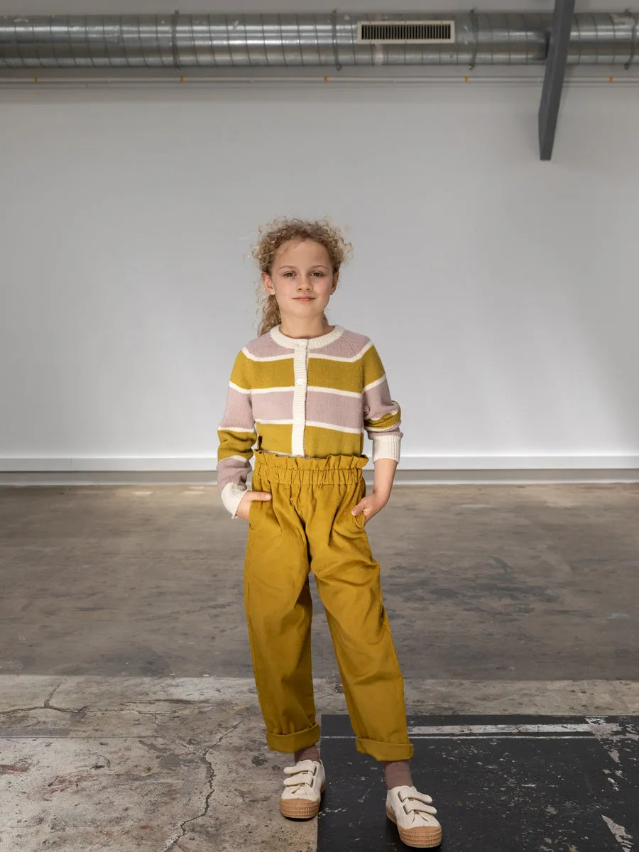 Simone Trousers - Yellow Moss