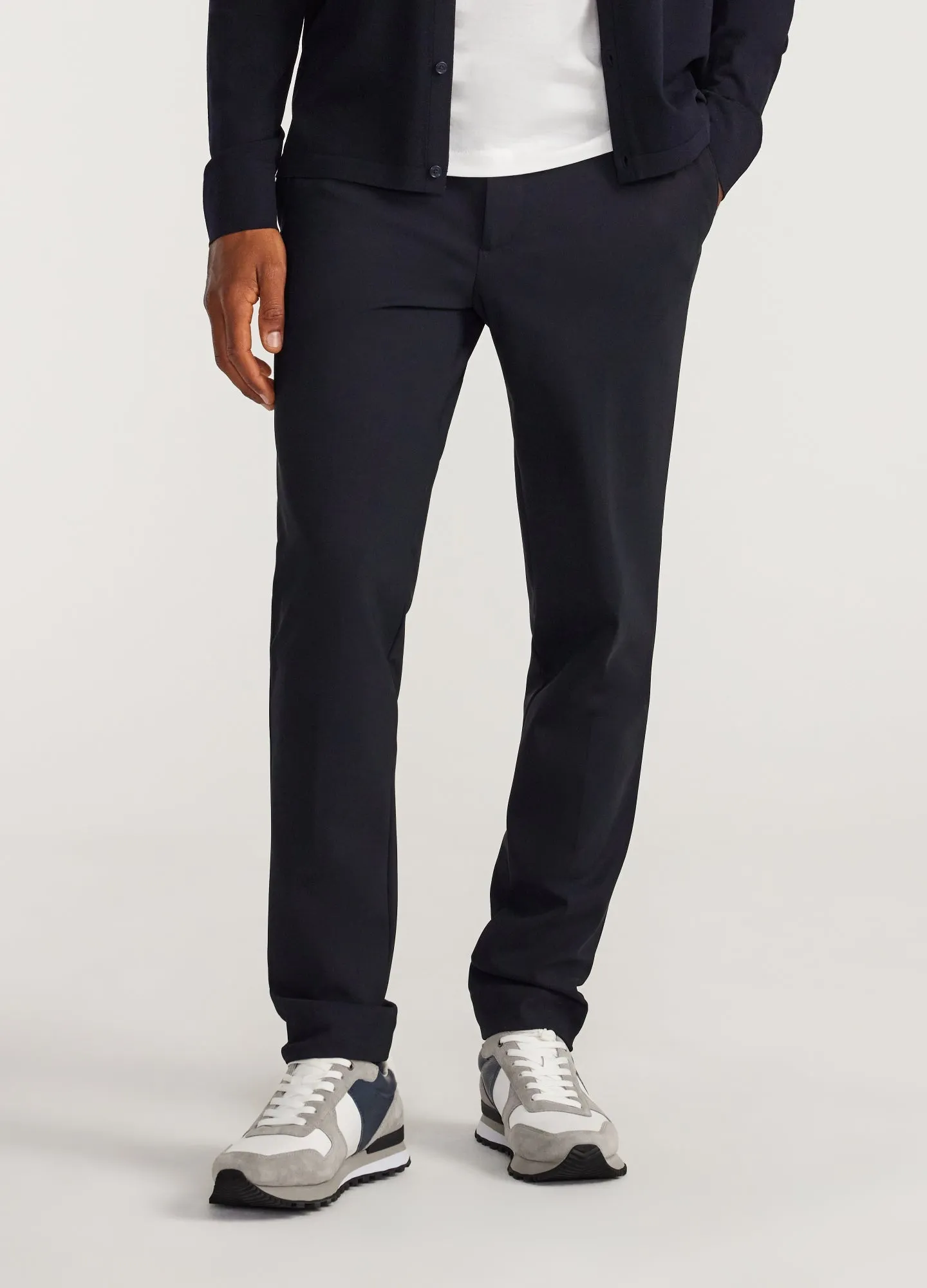 Slim Fit Knit Pants Navy Dark