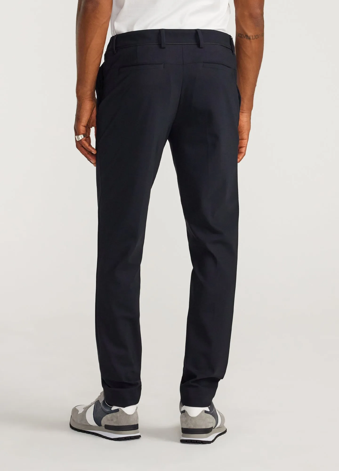 Slim Fit Knit Pants Navy Dark