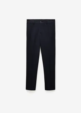 Slim Fit Knit Pants Navy Dark