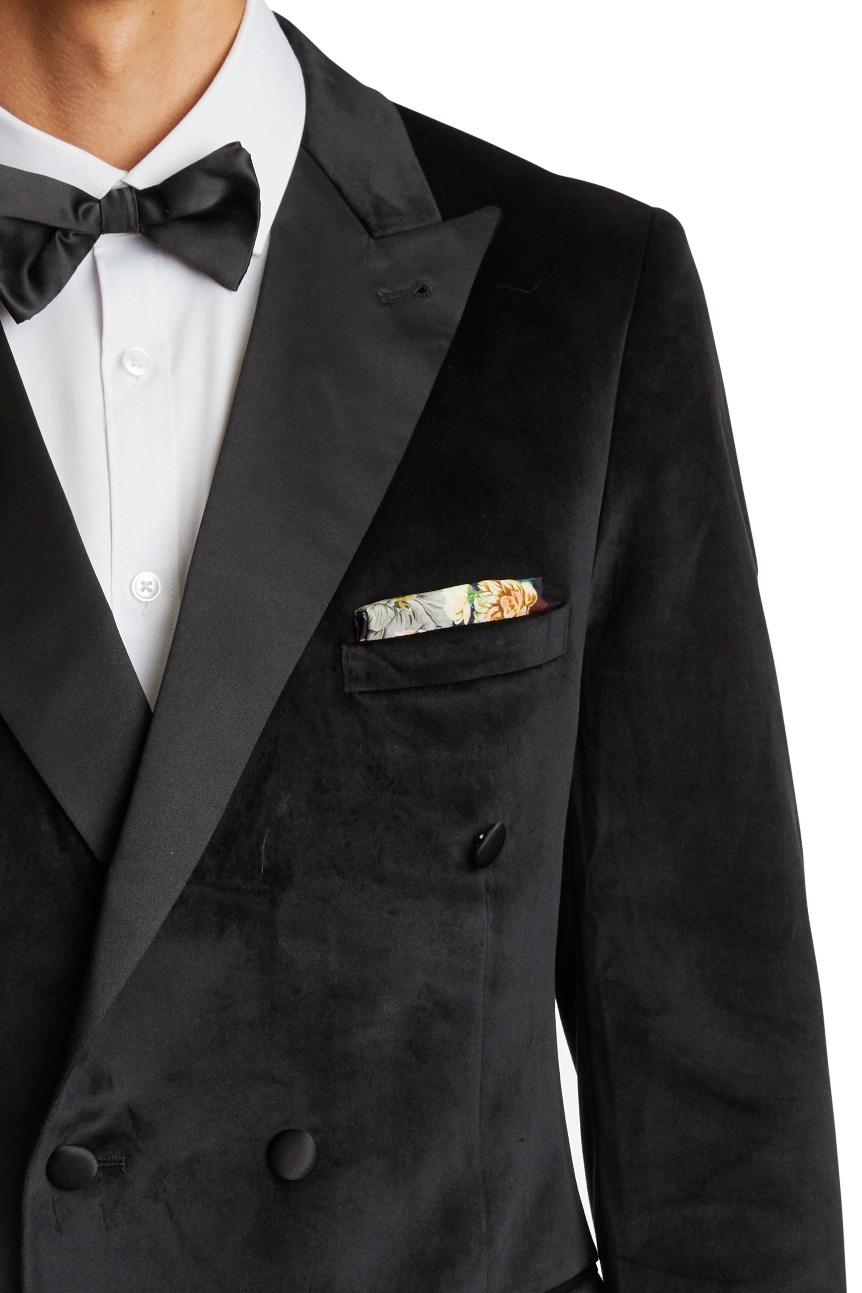 Soho Peak DB Tux Jacket - slim - Pitch Black Velvet