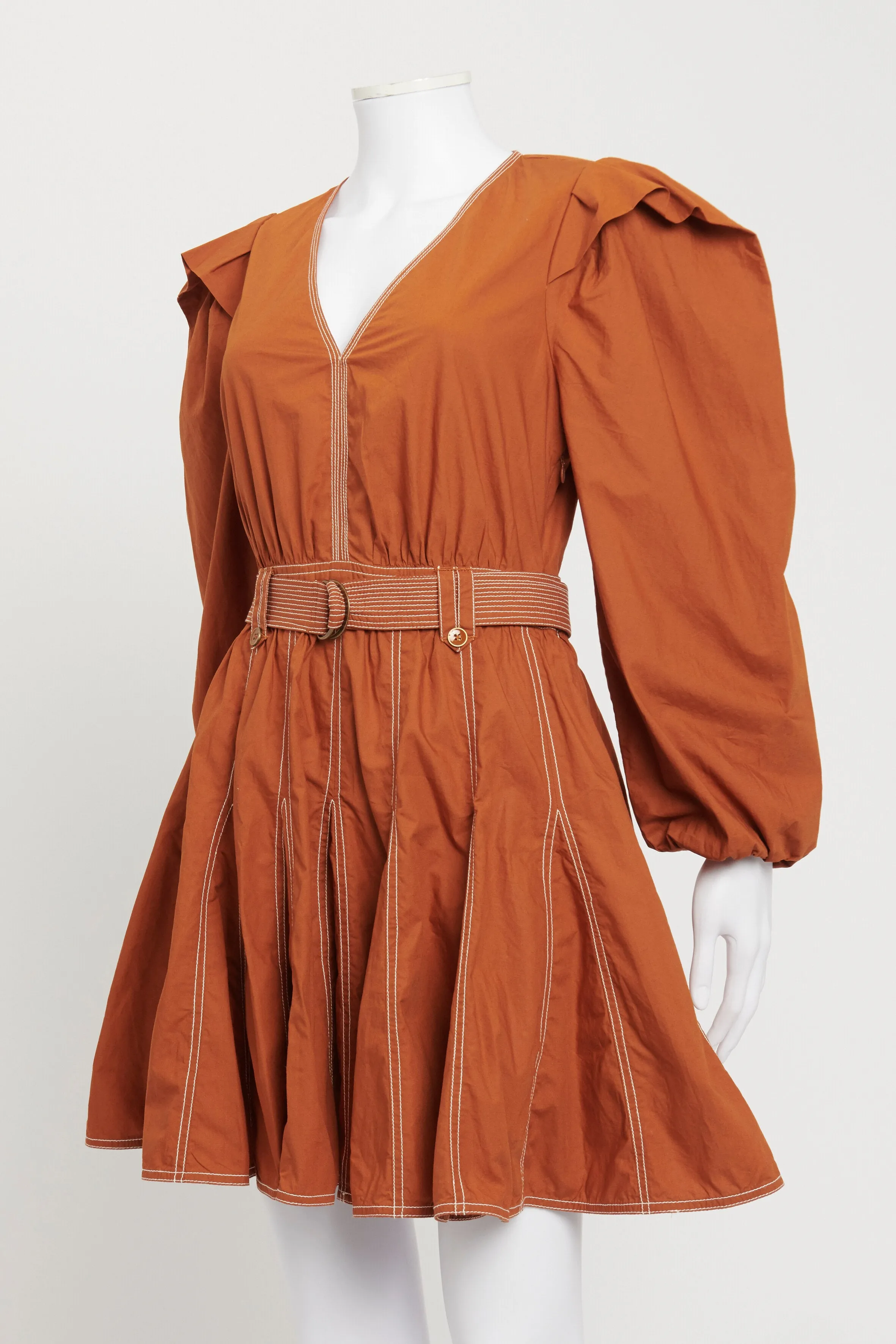 Sumac Orange Corliss Mini Dress