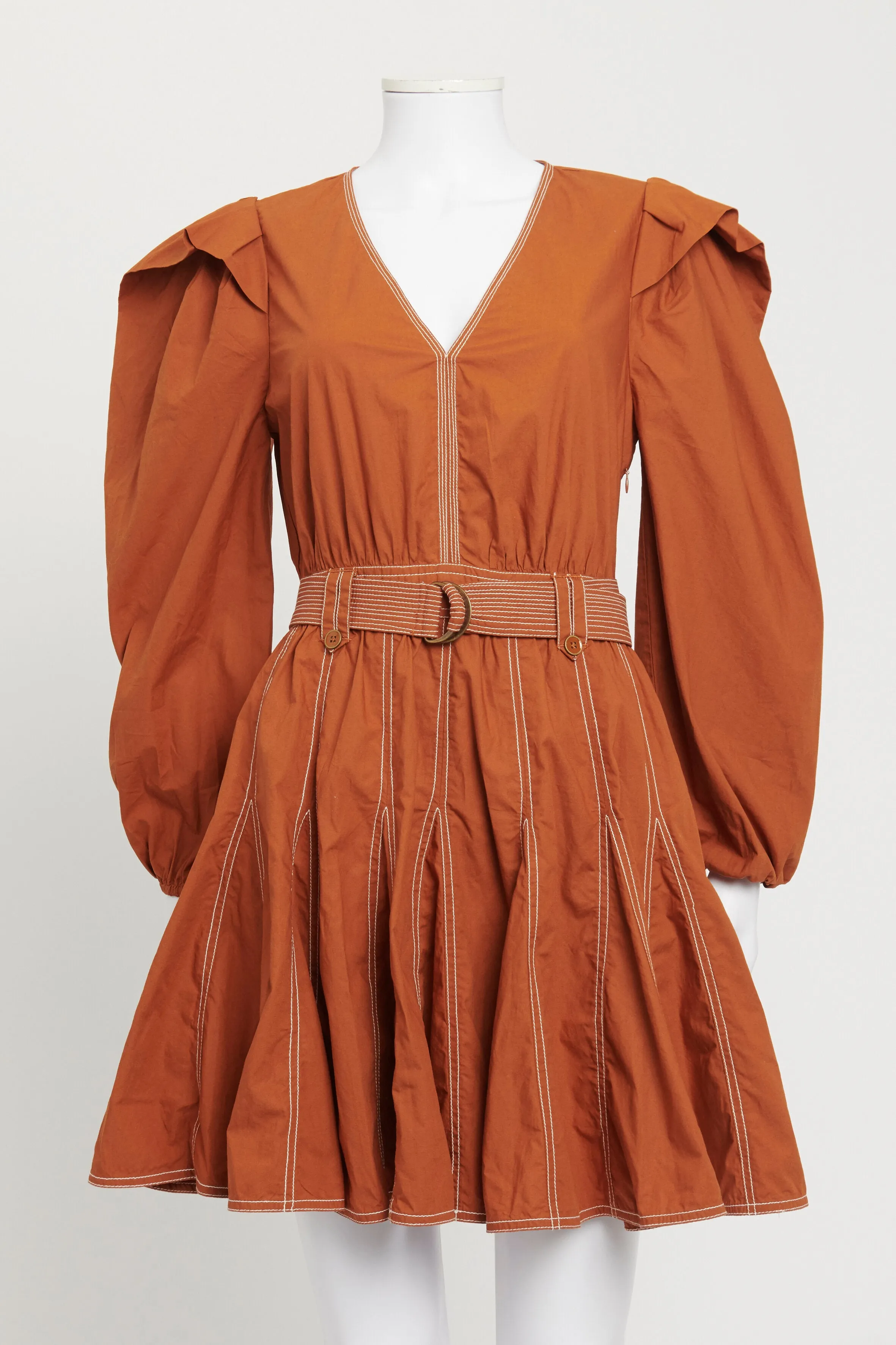 Sumac Orange Corliss Mini Dress