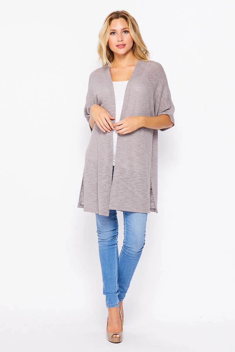 T10197HACCI  Dolman Sleeve Cardigan
